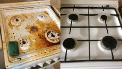 Dit huismiddeltje redt jouw fornuis van elke aangekoekte vetvlek: huishoudsters zijn dolblij